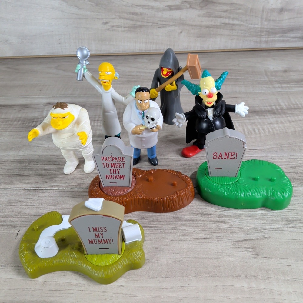 Simpsons Spooky Light Ups Burger King Lot of 5 (  Halloween ) Kids Toys